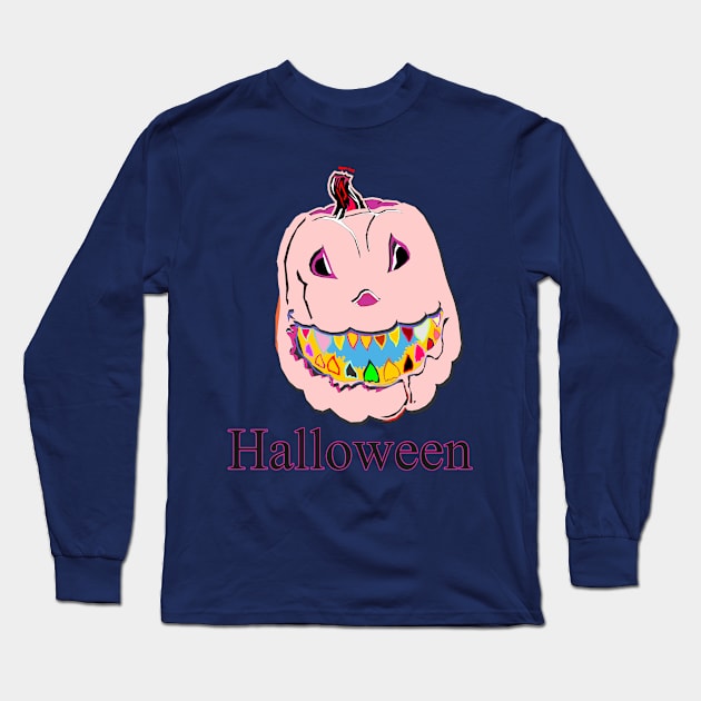 halloween artwork 1 Long Sleeve T-Shirt by Pure Touch